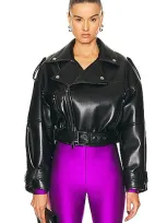 The Andamane Nova Cropped Jacket In Black