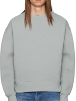 Ami Alexandre Mattiussi Blue Ami De Coeur Sweatshirt In Clay Blue/4012