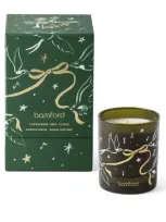 Bamford Cinnamon And Clove Candle In Green