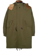 Barbour Zip-up Parka In Green