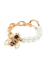 Bimba Y Lola Bee Motif Bracelet In Gold