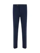 Brunello Cucinelli Dyed Pants In Navy