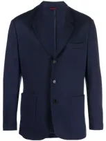 Brunello Cucinelli Blazer With Patch Pockets In Blue