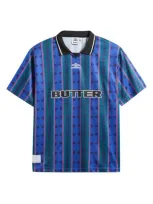 Butter Goods X Umbro Vert Soccer Jersey In Forest/cobalt