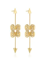 Cadar 18k Yellow Gold Essence Drop Earrings