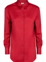 Calvin Klein Long Sleeve Shirt In Red