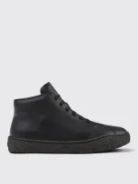 Camper Men Ground Leather Desert Boot In Schwarz