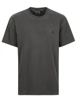 Carhartt Wip Main S/s Vista Cotton T Shirt In Grey