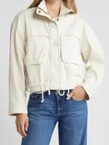 Caslonr Caslon(r) Crop Utility Jacket In Ivory Pristine