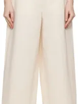 Cawley Off-white Grace Trousers In Ecru