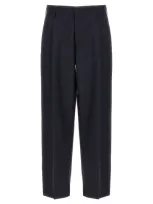 Cellar Door Front Pleat Pants In Blue