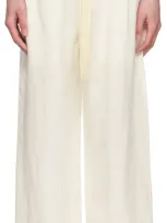 Commas White Wide-leg Linen Trousers