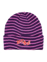 Dime Mtl College Wave Cuff Beanie In Pink