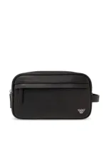 Emporio Armani Sustainable Collection Wash Bag In Black