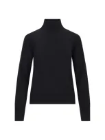 Filippa K Logo Turtleneck Sweater In Black