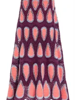 Gabriela Hearst Cleo Crocheted Wool-cashmere Maxi Skirt In Multi