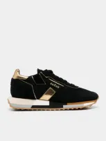 Ghoud Rush Multi Mesh & Mirror Sneakers In Black Gold