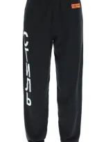 Heron Preston Logo Patch Elasticated-waist Track Pants In Black