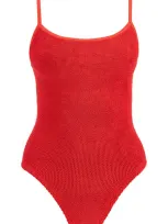 Hunza G Petra One-piece Swims In Red