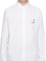 Jacquemus White La Casa 'la Chemise Simon' Shirt In 1ht Fw24 Print Logo