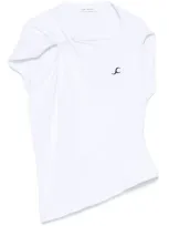 Jade Cropper Logo-embroidered Top In White