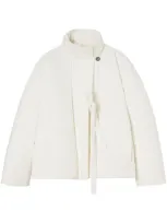 Jil Sander Cotton Down Jacket In White