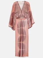 Johanna Ortiz Spiritual Healers Beach Dress In Brown