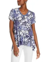 Johnny Was The Janie Favorite Printed Tee In Neutral