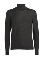 Johnstons Of Elgin Superfine Cashmere Rollneck Sweater In Grey