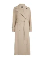 Joseph Wool-silk Animation Merton Coat In Beige