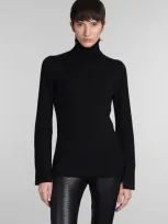 Junya Watanabe Omens Black Turtleneck Ribbed Wool-blend Jumper