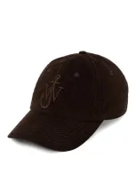 Jw Anderson Baseball Cap In Brown