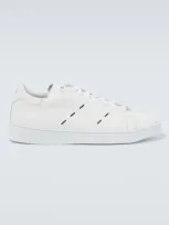 Kiton Leather Low-top Sneakers In White