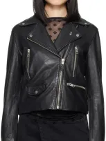 Ksubi Black Amplify Leather Jacket