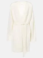 Lisa Yang Amina Cashmere Cardigan In White