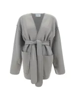 Lisa Yang Fiora Cardigan In Pearly Grey