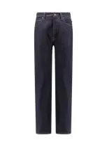 Loro Piana Straight-leg Cotton And Cashmere-blend Jeans In Blue