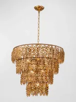 Lucas + Mckearn Coral Luxe Pendant Light, 25" In Gold