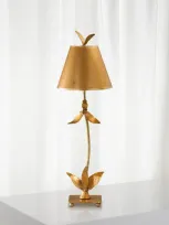 Lucas + Mckearn Red Bell Table Lamp In Gold