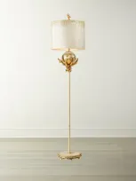 Lucas + Mckearn Trellis Floor Lamp In Beige