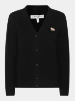 Maison Kitsuné Black Wool Knitwear