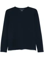 Majestic Cashmere Crew Neck Sweater In Blue