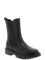 Mia Fala Water Resistant Leather Chelsea Boot In Black