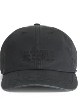 Mm6 Maison Margiela Numeric Logo Baseball Cap In Black