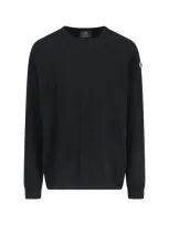 Moncler Genius Logo Sweater In Black  