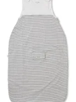 Mori Kids'  0.5 Tog Stripe Wearable Blanket In Grey Stripe