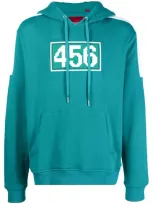 Mostly Heard Rarely Seen 8-bit Embossed-motif Long-sleeve Hoodie In Green