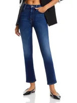 Mother The Insider Crop Ankle Jeans In Blue