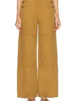 Mother The Smoothie Utility Skimp Bronze Mist Pants