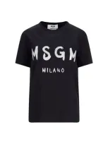 Msgm T-shirt In Black